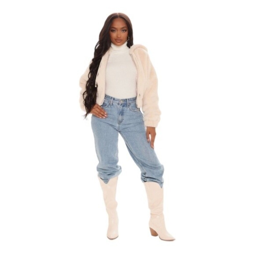 Fashion Nova | Keepin' Me Warm Faux Fur Bomber - Taupe L